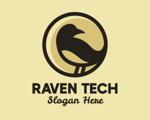 Brown Sparrow Bird  logo design