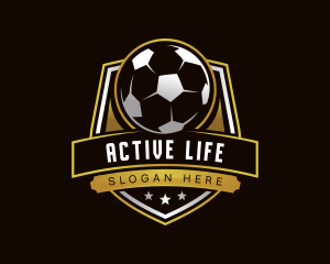 Soccer Football Athlete Logo