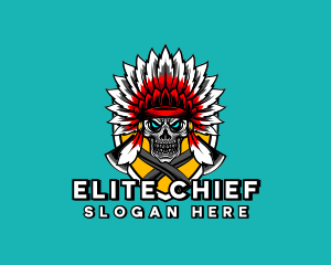  Apache Skull Shield Gaming logo