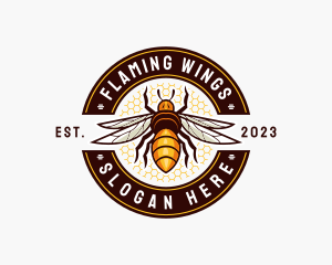 Bee Wings Honeycomb logo