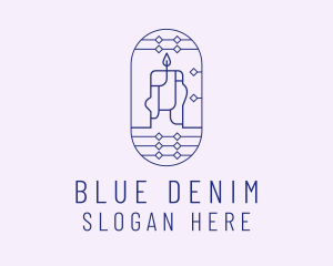 Blue Candle Circuit logo design