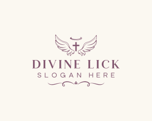 Angel Wings Halo logo design