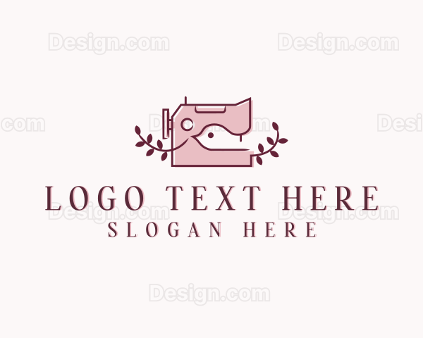 Sewing Machine Fashion Tailor Logo