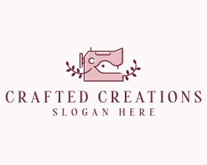 Sewing Machine Fashion Tailor logo design