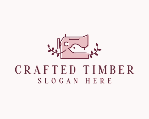 Sewing Machine Fashion Tailor logo design