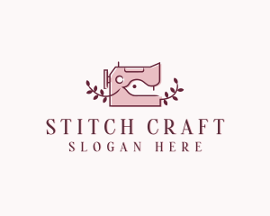 Sewing Machine Fashion Tailor logo design