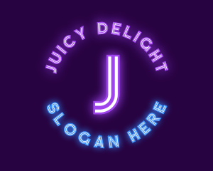 Bright Neon Bar logo design