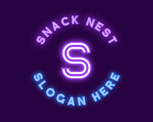 Bright Neon Bar logo design