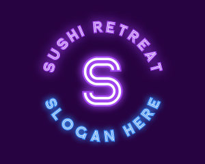 Bright Neon Bar logo design