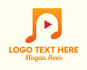 Rhythm - Music Streaming Application logo design