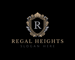 Regal Crown Shield logo design