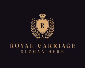 Luxury Crown Shield logo design