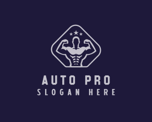 Muscular Gym Trainer logo