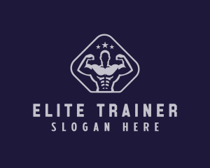 Muscular Gym Trainer logo