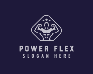 Muscular Gym Trainer logo