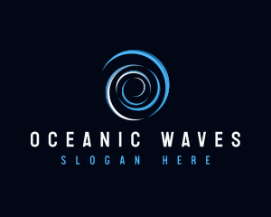 Water Wave Ripple logo design