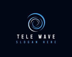 Water Wave Ripple logo design