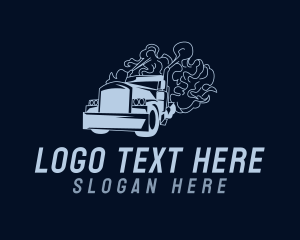 Delivery Truck Smoke logo