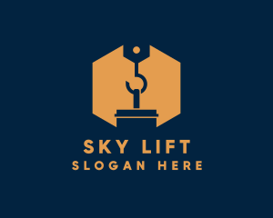 Crane Construction Lift logo design