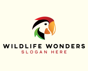 Parrot Wildlife Bird logo design