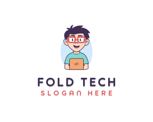 Genius Nerd Tech Programmer  logo design