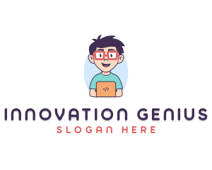 Genius Nerd Tech Programmer  logo