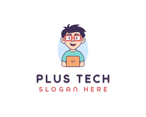 Genius Nerd Tech Programmer  logo design