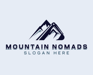 Mountain Excavator Contractor logo design