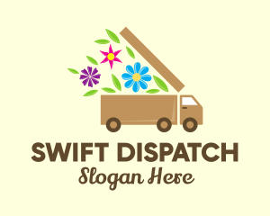 Flower Delivery Truck logo