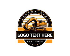 Industrial Excavator Machinery Logo