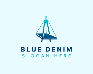 Blue Compass Bridge logo design