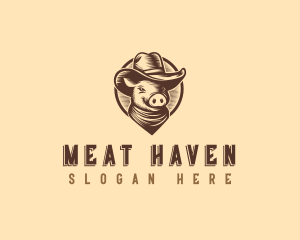 Pig Pork Ranch logo design