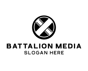 Modern Emblem Cross logo design