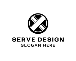 Modern Emblem Cross logo design