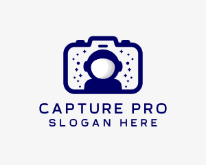 Astronaut Digital Camera  logo design