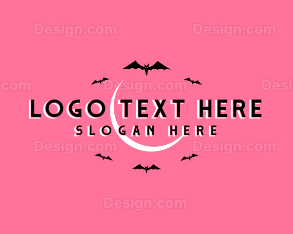 Halloween Bat Bird Logo