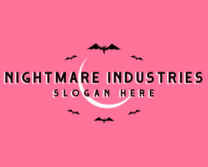 Halloween Bat Bird logo design