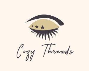 Star Lady Eyelash logo design