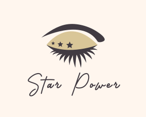 Star Lady Eyelash logo design