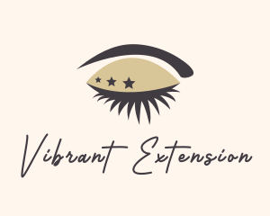 Star Lady Eyelash logo design