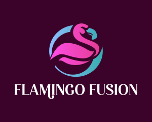 Avian Flamingo Bird logo