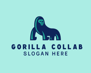 Wild Jungle Gorilla  logo design