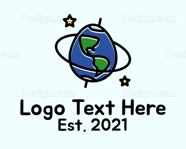 Planet Earth Egg Logo