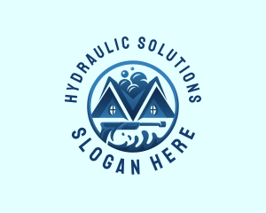 House Hydraulic Pressure Wash logo design