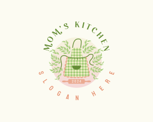 Herbal Kitchen Apron logo design