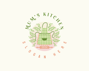 Herbal Kitchen Apron logo design