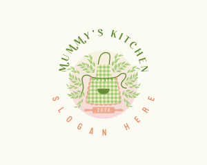 Herbal Kitchen Apron logo design