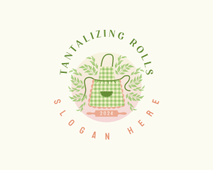 Herbal Kitchen Apron logo design