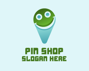 Smile Location Pin logo