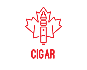 Maple Leaf Vape logo design